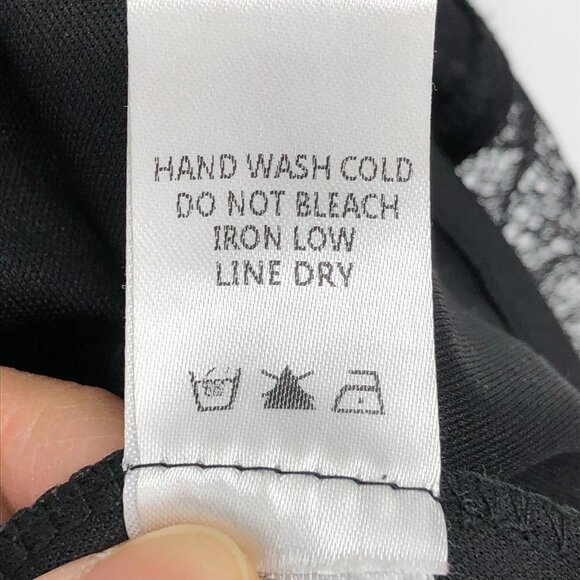 Lush Little Black Dress - cami strap mini dress w/ lace cutouts and trims M - Picture 12 of 14